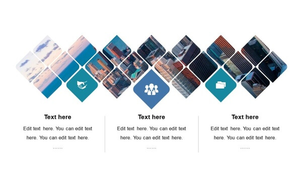 City view picture in 19 squares